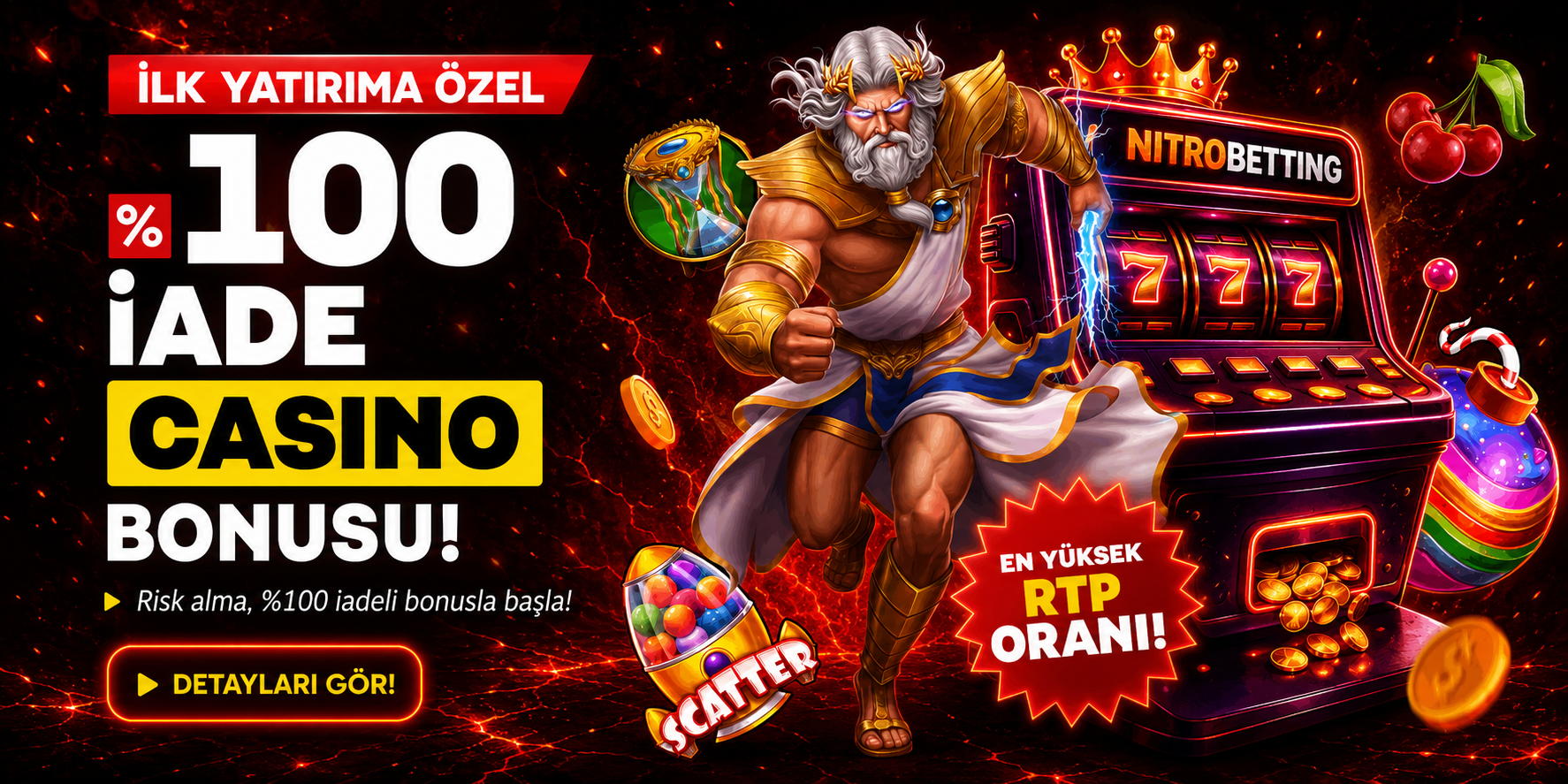 %100 İade Casino Bonusu